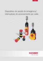 Dispositivos de parada de emergencia/Interruptores de accionamiento por cable