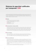 Sistemas de seguridad codifi cados por transponder CEM - 2