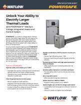 POWERSAFE Medium Voltage Heating & Control System Spec Sheet