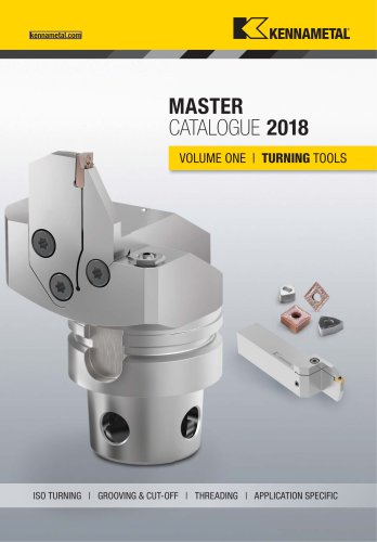 MASTER CATALOG 2018 VOLUME ONE TURNING TOOLS