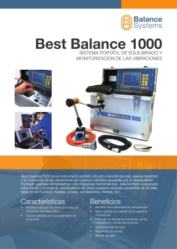 BEST BALANCE 1000 - BB1000 - Sistema portátil de equilibrado y monitorizacion de las vibraciones