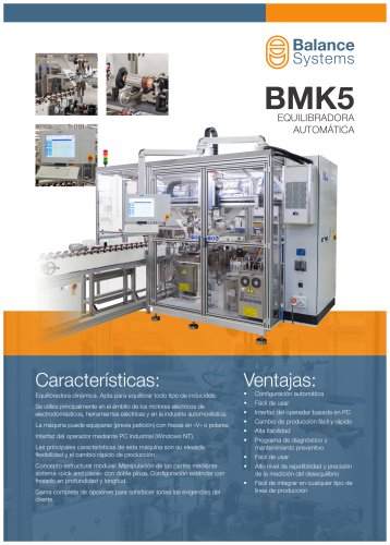 BMK5 Equilibradora automática