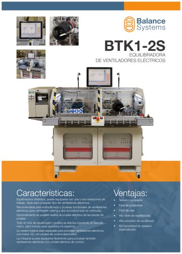 BTK1-2S Equilibradora de ventiladores electricos