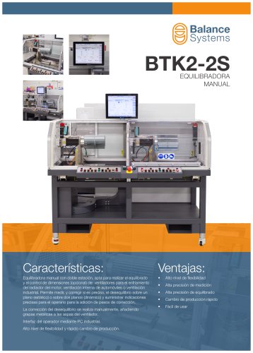 BTK2-2S Equilibradora manual