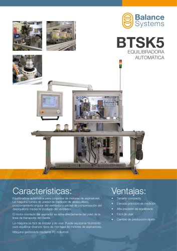 BTSK5 Máquina equilibradora automática