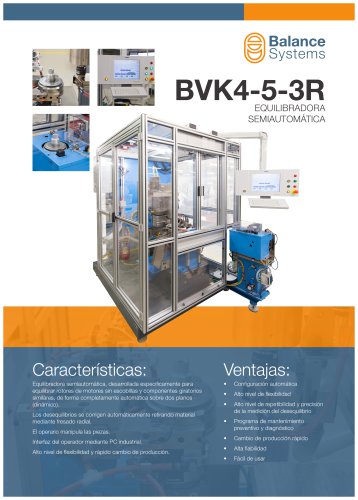 BVK4-5-3R Equilibradora semiautomática