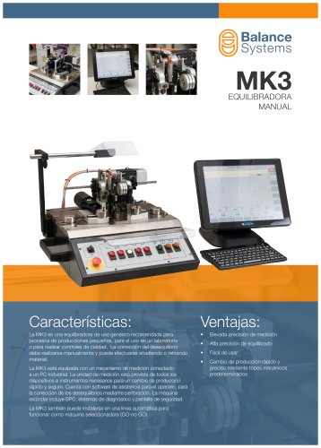 MK3 Máquina equilibradora manual