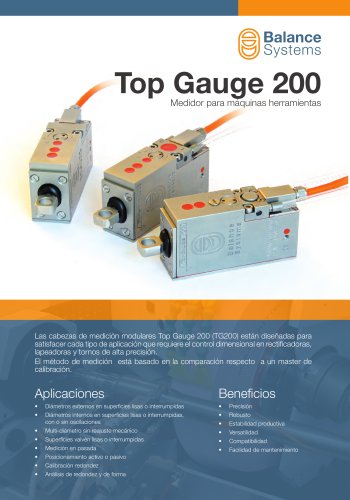 TG200 – Top Gauge 200 Medidor para máquinas herramientas