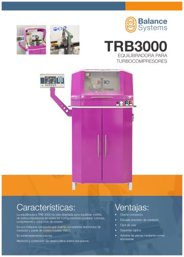 TRB3000 Equilibradora para turbocompresores