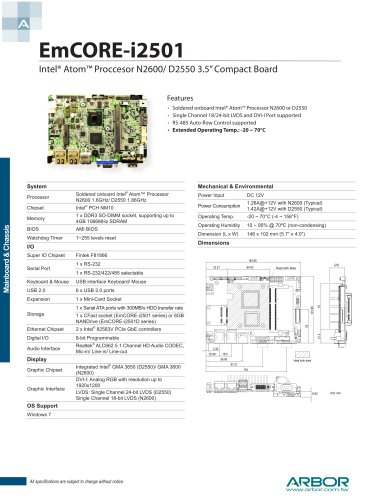 EmCORE-i2501