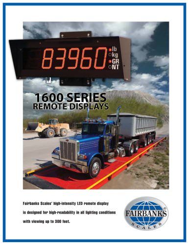 1600 series remote displays