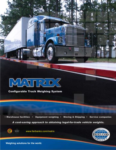 Matrix Series Configurable Truck Weighing System 