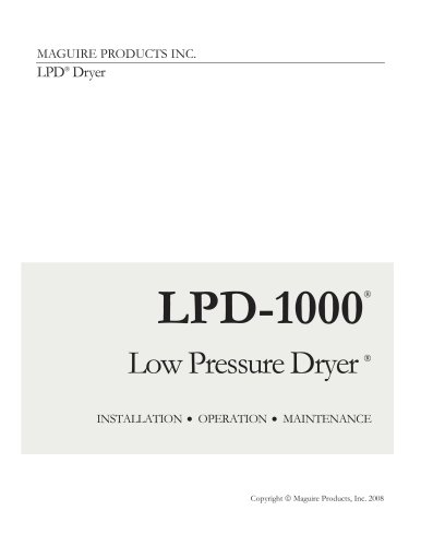 LPD 1000 Series Dryers