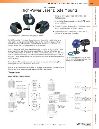 762 Series High-Power Laser Diode Mounts  