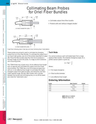 Collimating Beam Probes for Fiber Bundles  