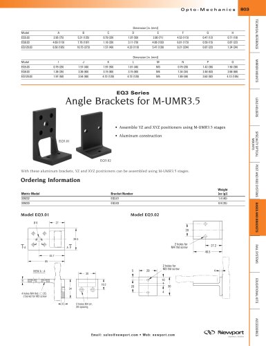 EQ3 Series Angle Brackets for M-UMR3.5  