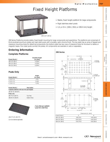 Fixed Height Platforms  