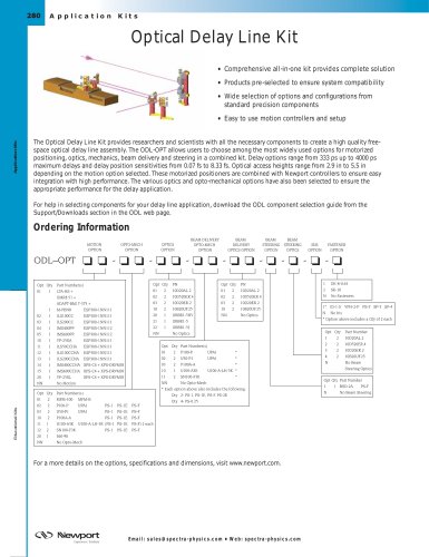 Optical Delay Line Kit  