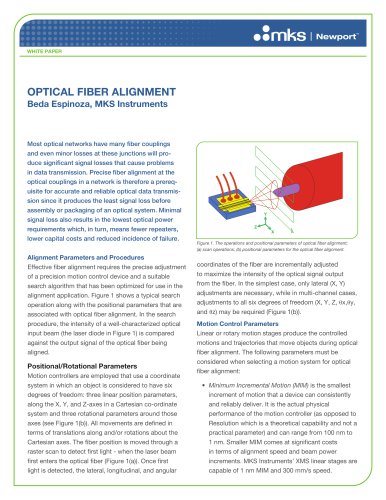 OPTICAL FIBER ALIGNMENT