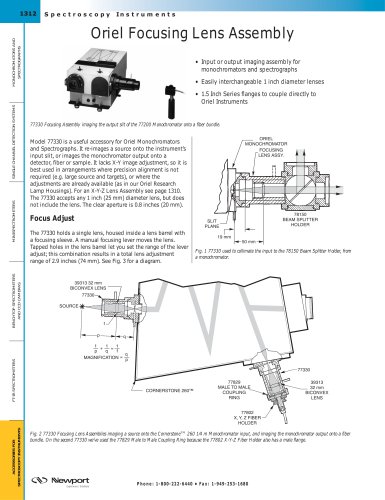 Oriel Focusing Lens Assembly  