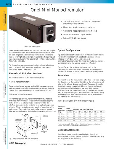 Oriel Mini Monochromator  