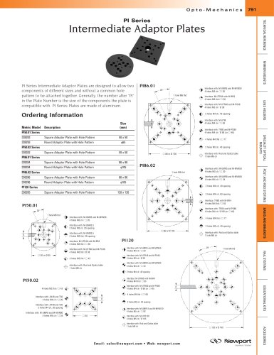 PI Series Intermediate Adaptor Plates  