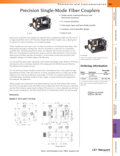 Precision Single-Mode Fiber Couplers  