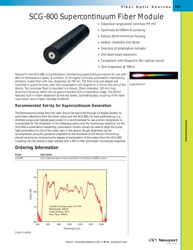 Supercontinuum Generation Fiber Devices  