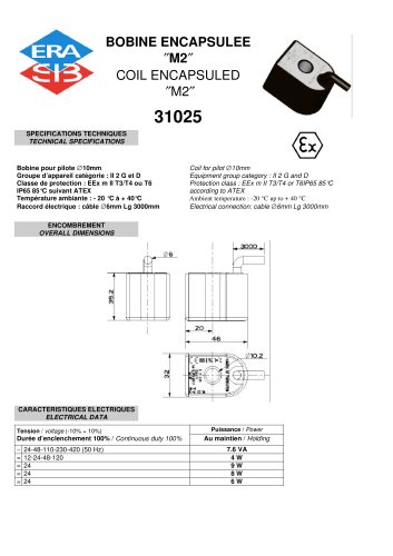 Pilot and coil datasheet