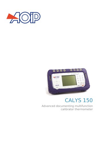 CALYS 150 Advanced documenting multifunction calibrator thermometer