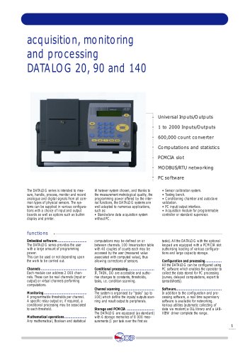 Data Acquisition Systems  DATALOG