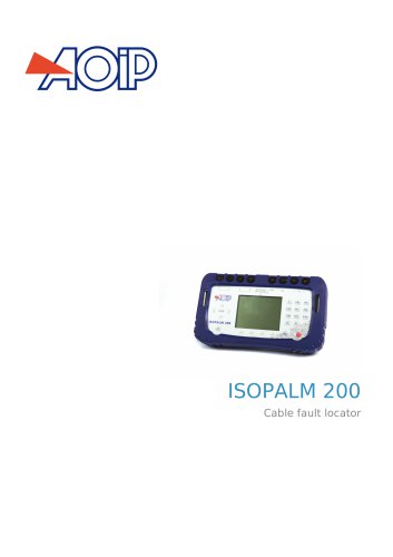 ISOPALM 200 Cable fault locator