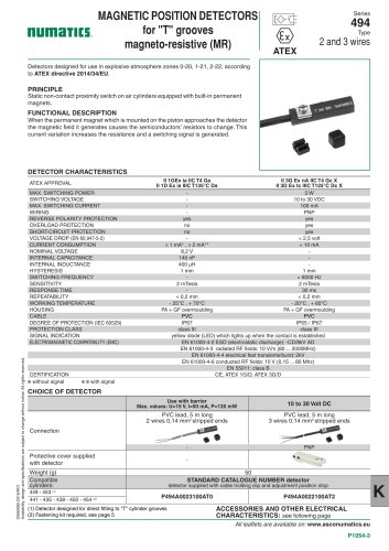 Accessories-Switches / sensors / position indicators-494-Magneto resistive