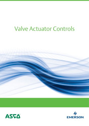 Application Brochure, - Valve Actuator Controls