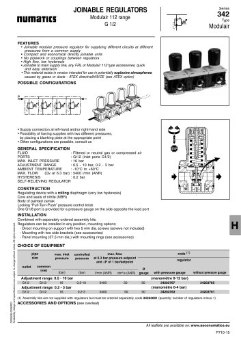 JOINABLE REGULATORS