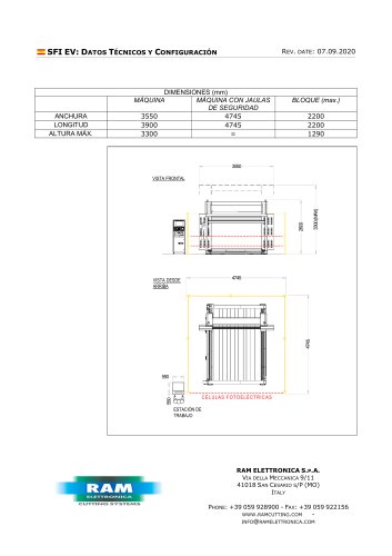 Máquina de corte horizontal de alambre abrasivo - SFI EV