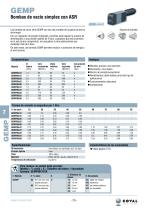 Bombas De Vacío Simples Con ASR (Air Saving Regulator), Serie GEMP - 1