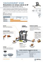 Manipuladores con ventosas VACUOGRIP para el metal, VGH/VGR - 6
