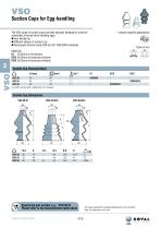 Suction cups for egg-handling, VSO series