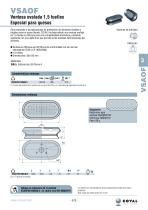 Ventosa Ovalada 1.5 Fuelles Especial Para Quesos, Serie VSAOF - 1