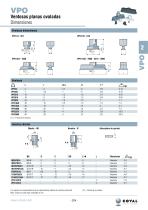 Ventosas Planas Ovaladas 2x4 A 30x90mm, Serie VPO - 4