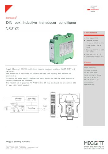 LVDT conditioner SX3120