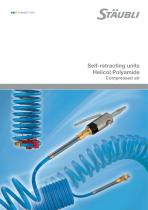 Helicoil-Jet Polyurethane Self-storing connection units Compressed air