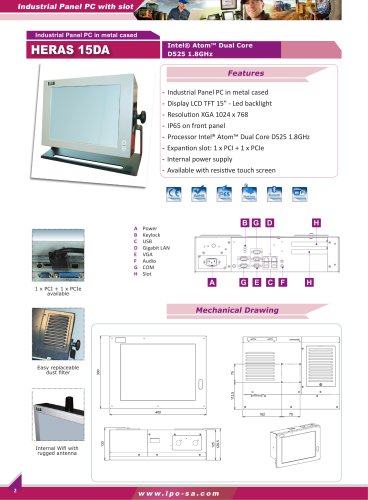 Industrial Panel Pc with slot