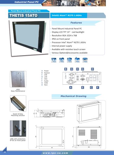 industrial panelmount Panel PC