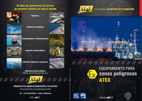 Equipamiento para zonas peligrosas ATEX