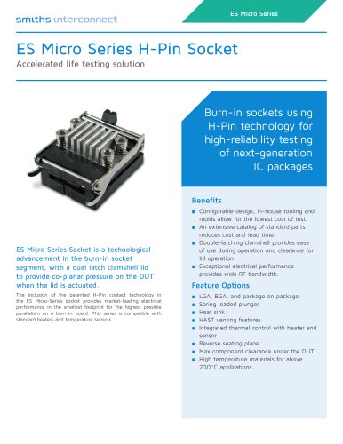 ES Micro Series H-Pin® Socket