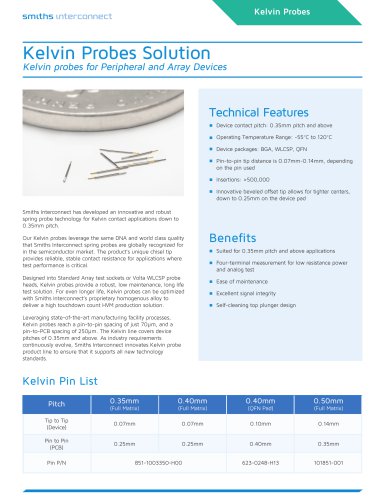 Kelvin Probes for Peripheral and Array Devices