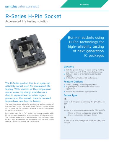 R-Series H-Pin® Socket