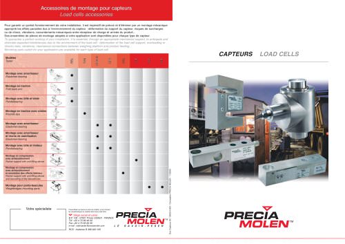 Load cells accessories